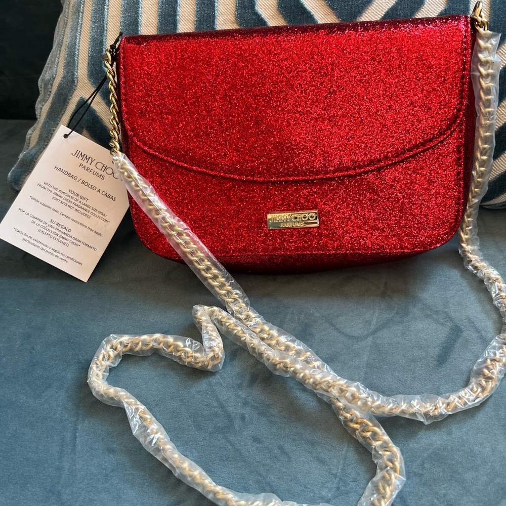 Jimmy Choo GWP evening, clutch from beauty counter